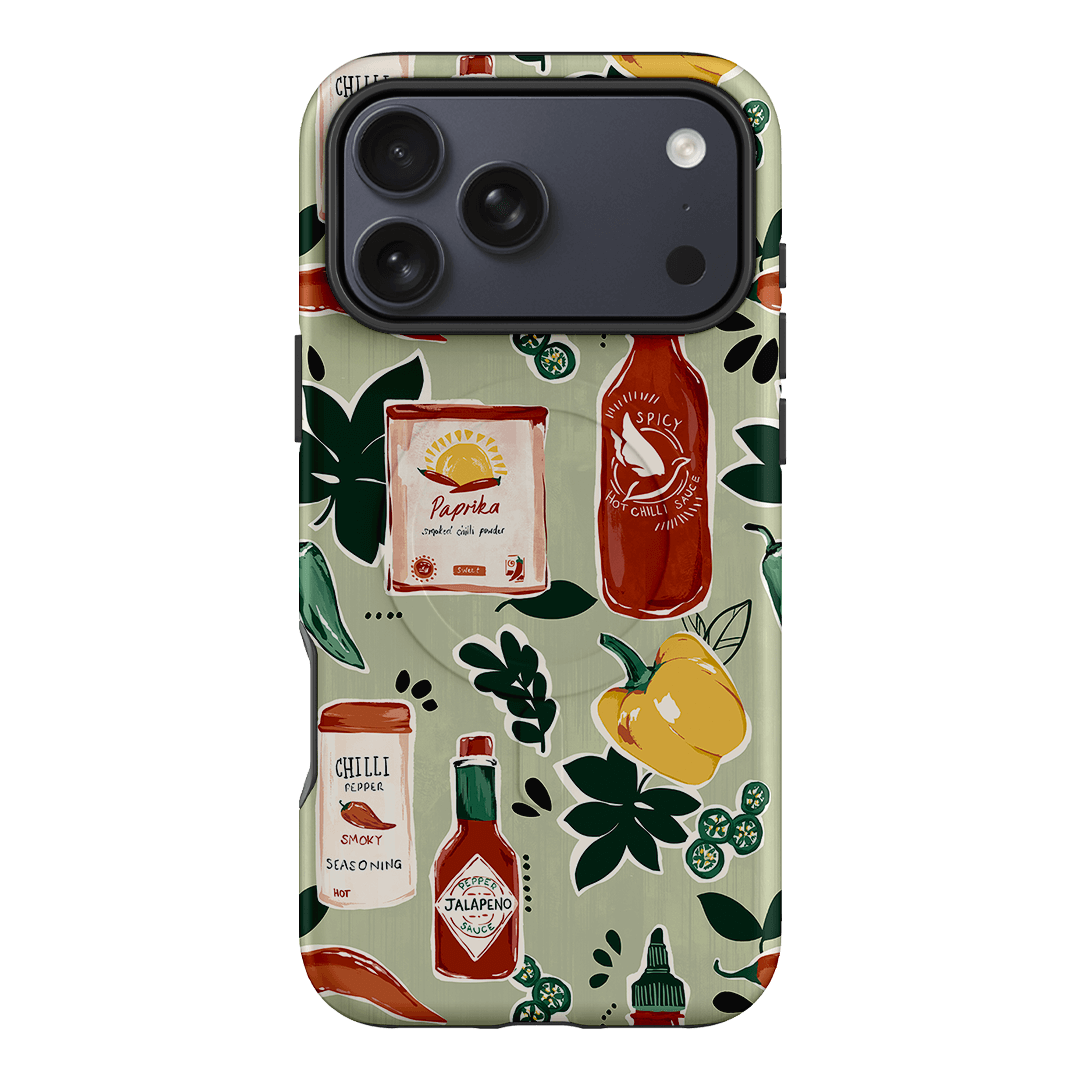Chilli Pepper Printed Phone Cases iPhone 17 Pro Max / Armoured MagSafe by Charlie Taylor - The Dairy