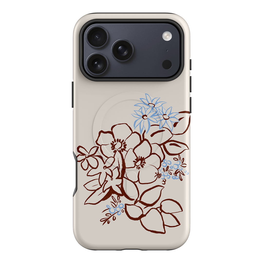 Cream Posy Printed Phone Cases iPhone 17 Pro Max / Armoured MagSafe by Typoflora - The Dairy