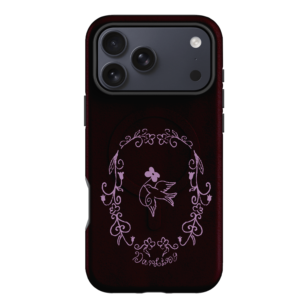 Darling Burgundy Printed Phone Cases by The Dairy - The Dairy