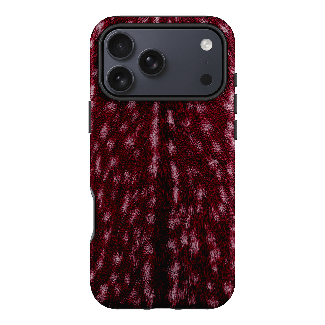 Fawn Burgundy Printed Phone Cases iPhone 17 Pro Max / Armoured MagSafe by The Dairy - The Dairy