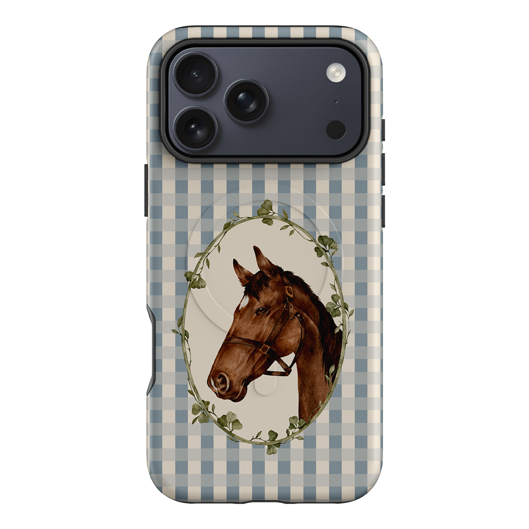 Gingham Horse Printed Phone Cases iPhone 17 Pro Max / Armoured MagSafe by Kasiags Art - The Dairy