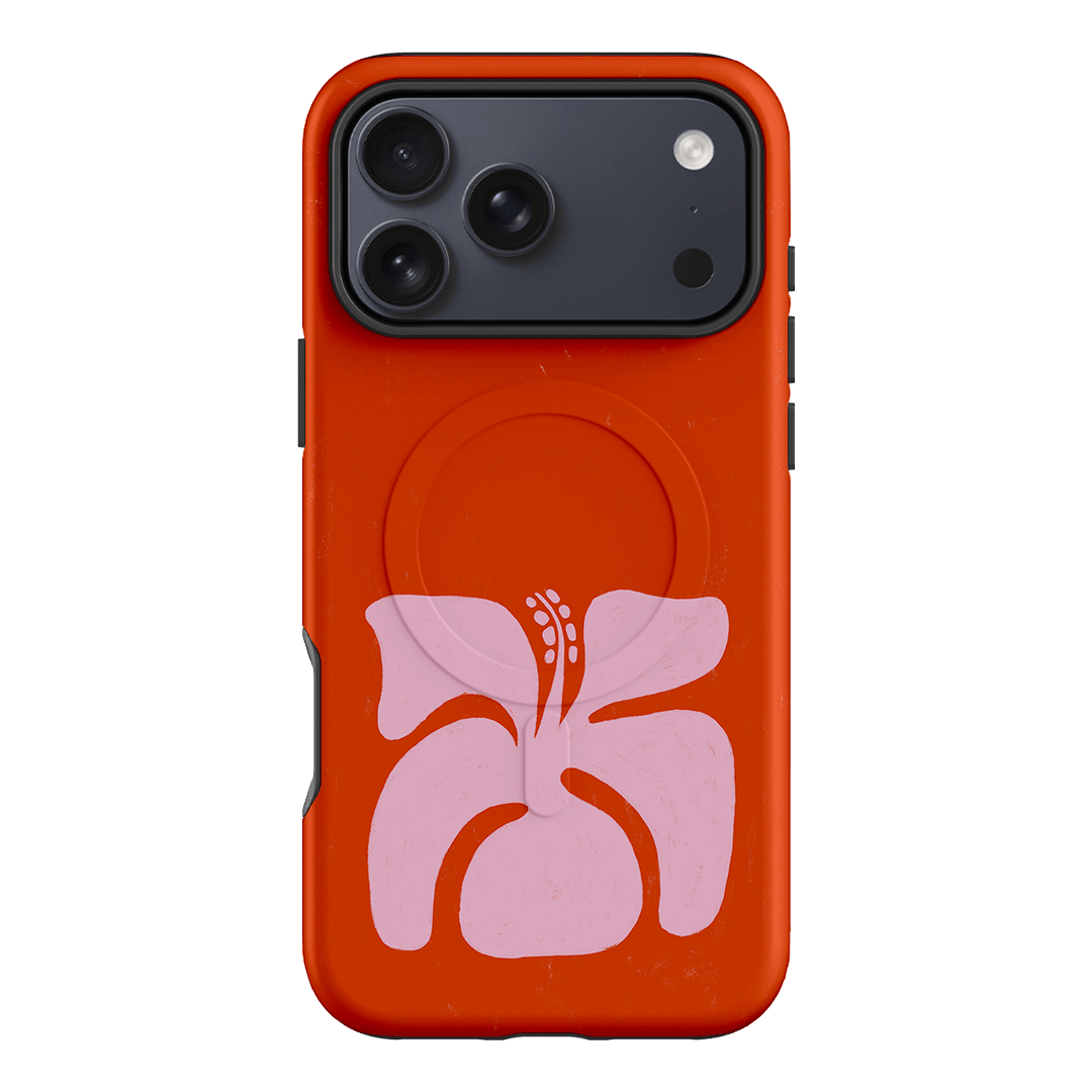 Hibiscus Crush Printed Phone Cases iPhone 17 Pro Max / Armoured MagSafe by Marie Faurrite - The Dairy