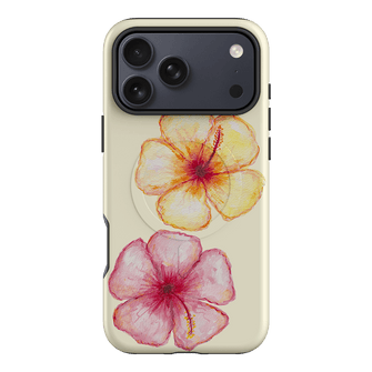 Hibiscus Flower Yellow Printed Phone Cases iPhone 17 Pro Max / Armoured MagSafe by BG. Studio - The Dairy