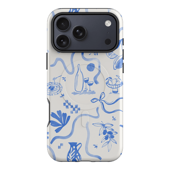 Mediterranean Wave Printed Phone Cases iPhone 17 Pro Max / Armoured MagSafe by Charlie Taylor - The Dairy