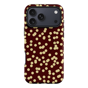 Mini Confetti Burgundy Butter Printed Phone Cases iPhone 17 Pro Max / Armoured MagSafe by Veronica Tucker - The Dairy