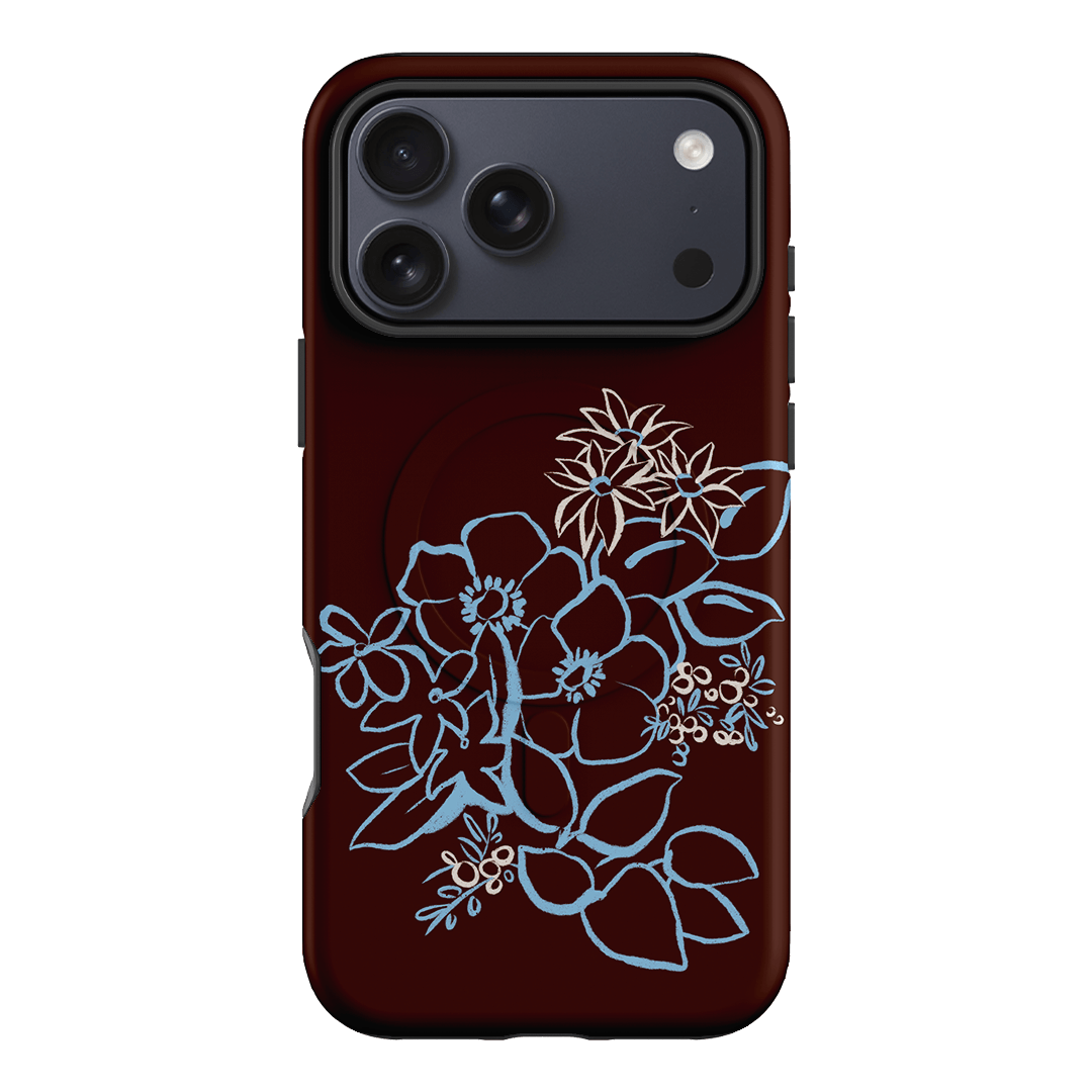 Mocha Posy Printed Phone Cases iPhone 17 Pro Max / Armoured MagSafe by Typoflora - The Dairy