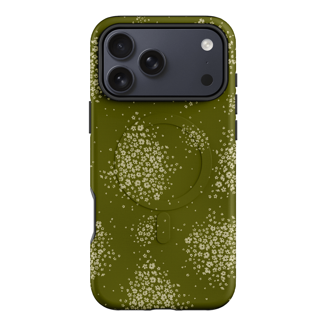 Olive Bloom Printed Phone Cases iPhone 17 Pro Max / Armoured MagSafe by Veronica Tucker - The Dairy