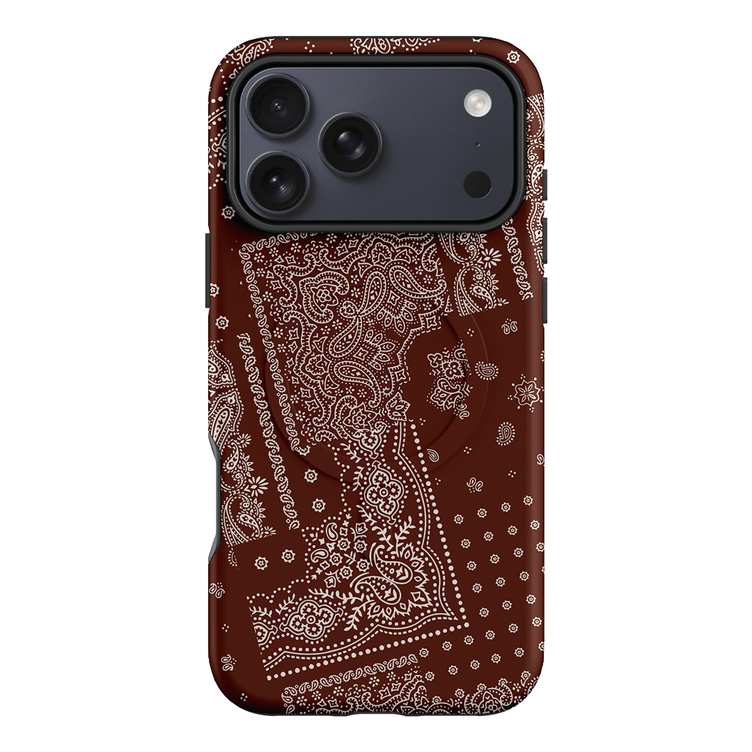 Paisley Cinnamon Printed Phone Cases iPhone 17 Pro Max / Armoured MagSafe by The Dairy - The Dairy