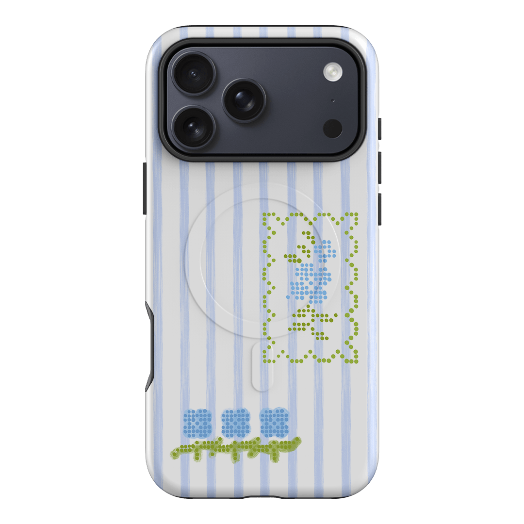Patchwork Blue Printed Phone Cases iPhone 17 Pro Max / Armoured MagSafe by Kayla Carr - The Dairy