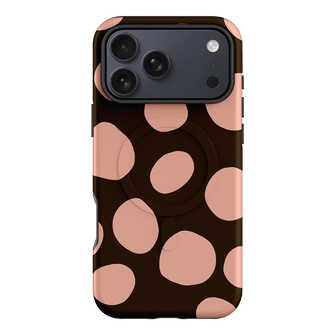 Pebbles Chocolate Pink Printed Phone Cases iPhone 17 Pro Max / Armoured MagSafe by Veronica Tucker - The Dairy