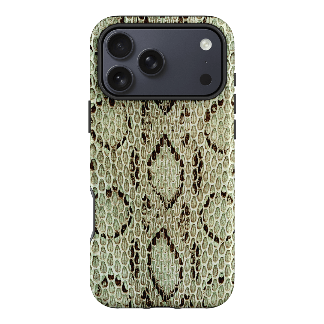 Pistachio Python Printed Phone Cases iPhone 17 Pro Max / Armoured MagSafe by The Dairy - The Dairy