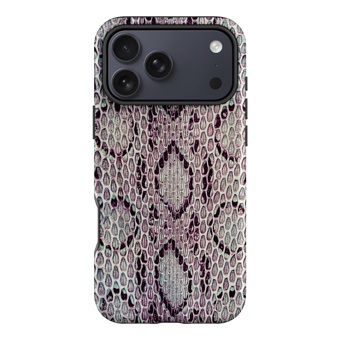 Plum Python Printed Phone Cases iPhone 17 Pro Max / Armoured MagSafe by The Dairy - The Dairy