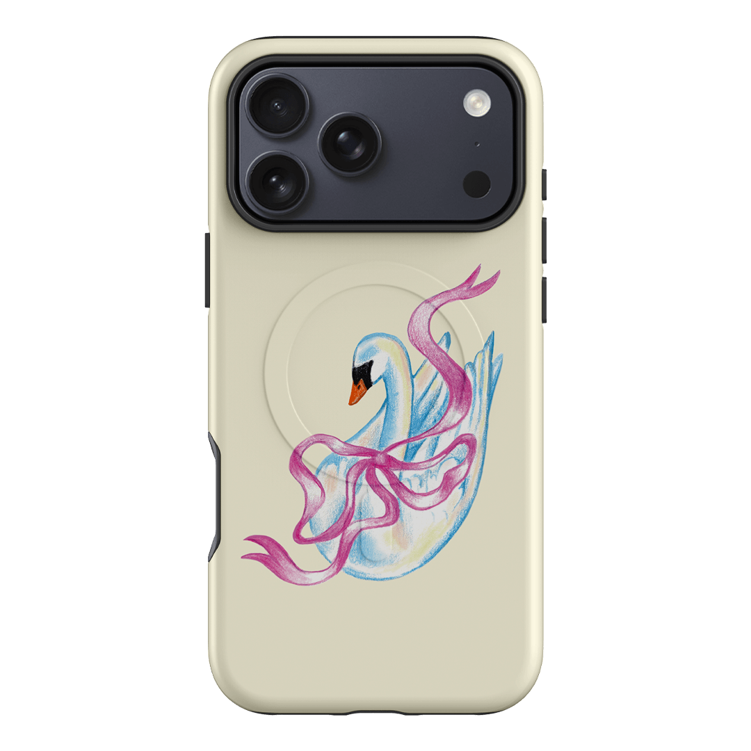 Satin Swan Printed Phone Cases iPhone 17 Pro Max / Armoured MagSafe by Femke Studio - The Dairy