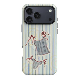 Stripe Tankini Printed Phone Cases iPhone 17 Pro Max / Armoured MagSafe by Kayla Carr - The Dairy