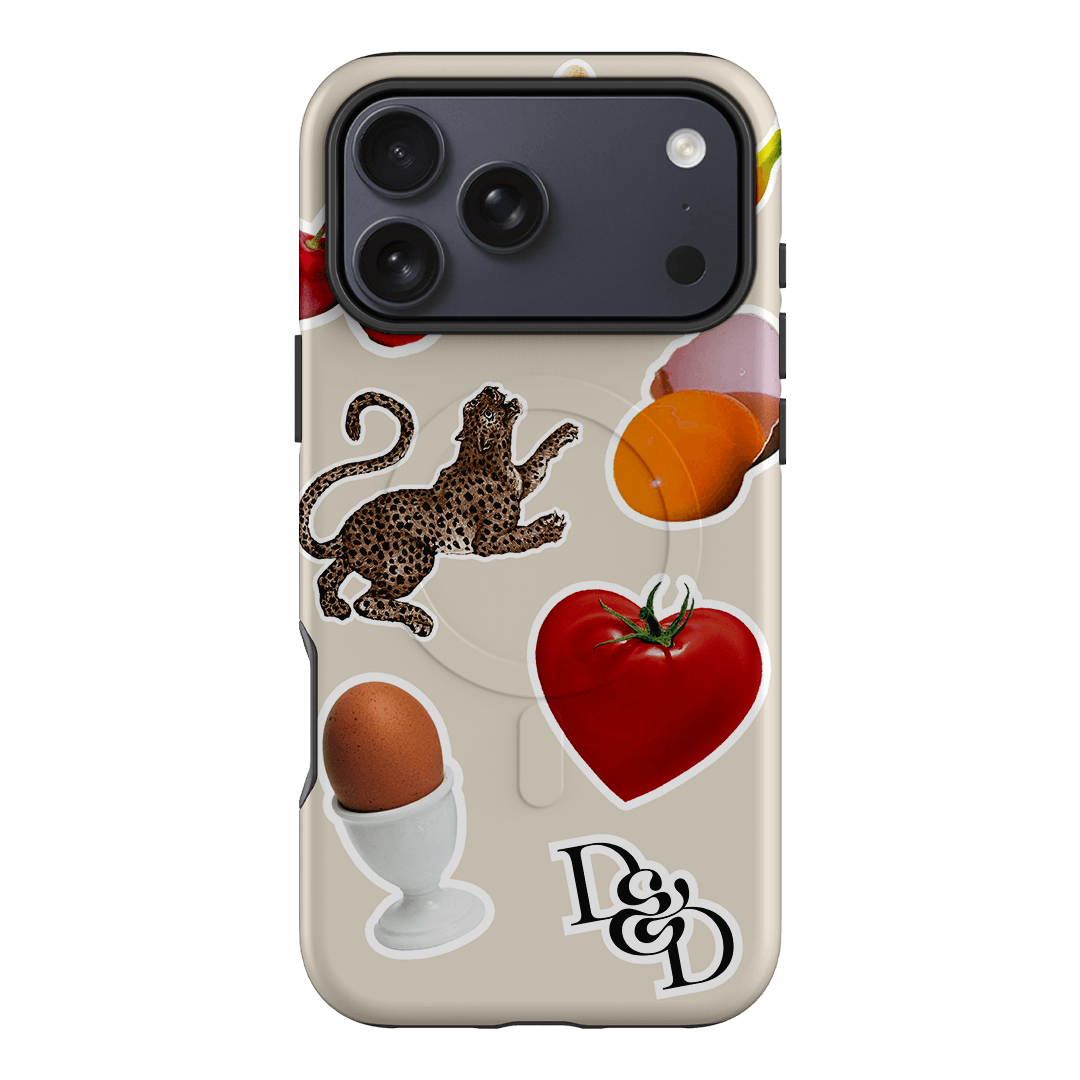 Sunday Stickers Cream Printed Phone Cases iPhone 17 Pro Max / Armoured MagSafe by Desmond & Dempsey - The Dairy