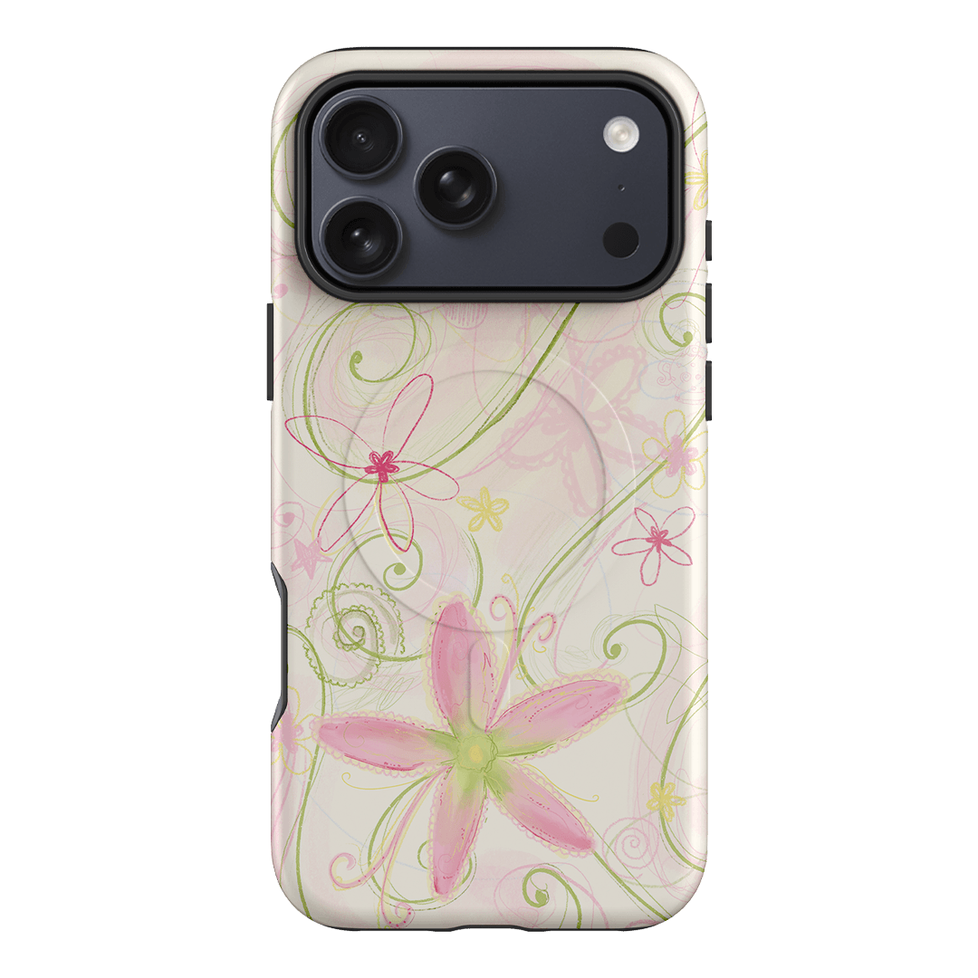 Swirl Pink Printed Phone Cases iPhone 17 Pro Max / Armoured MagSafe by Kayla Carr - The Dairy