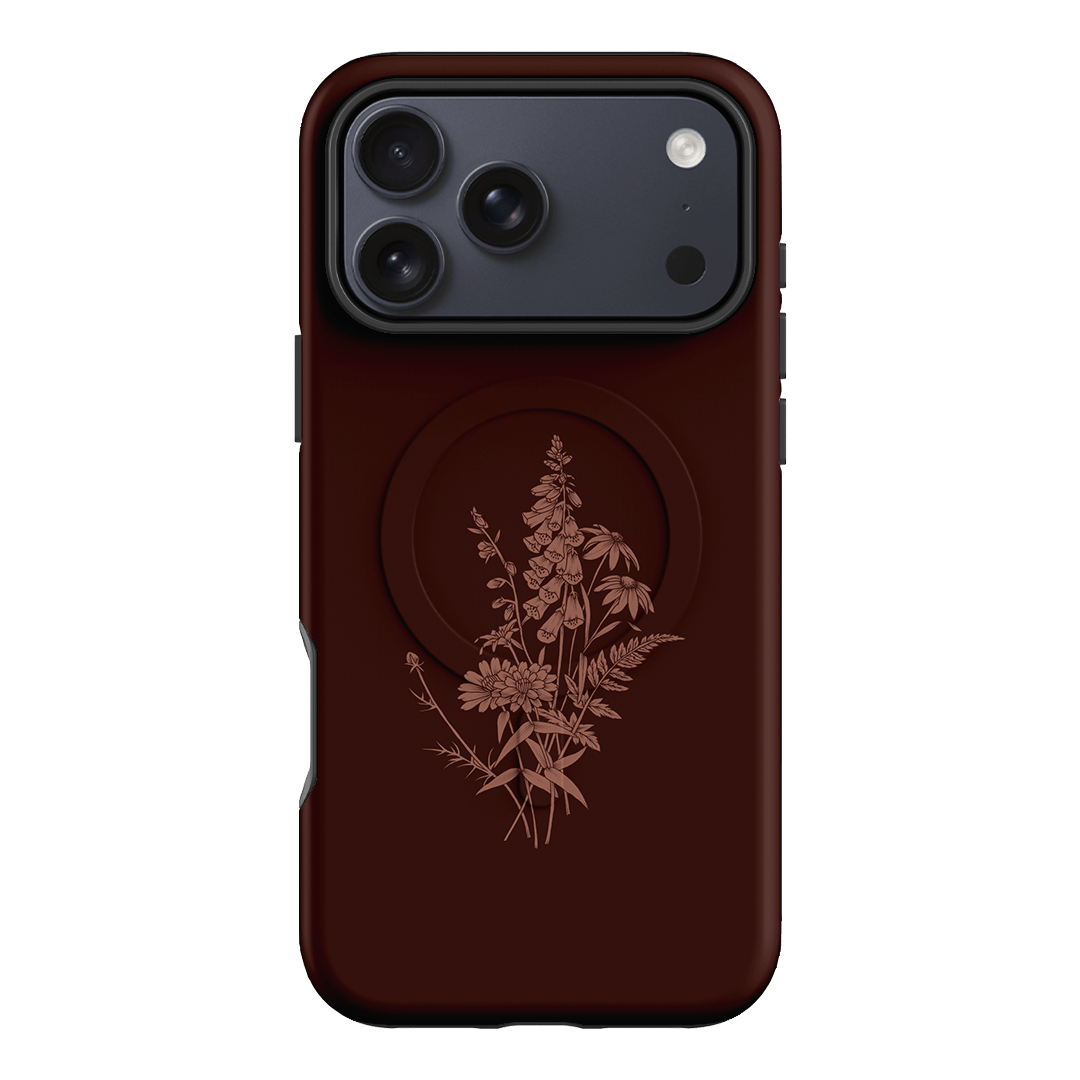 Wildflowers Mocha Printed Phone Cases iPhone 17 Pro Max / Armoured MagSafe by Typoflora - The Dairy