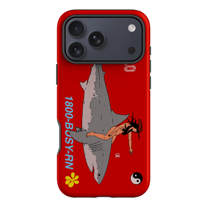 1800-Busy Rn in Red Printed Phone Cases iPhone 17 Pro Max / Armoured by Easty Beasty - The Dairy