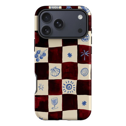 Afternoon Mezze Maroon Printed Phone Cases iPhone 17 Pro Max / Armoured by Charlie Taylor - The Dairy