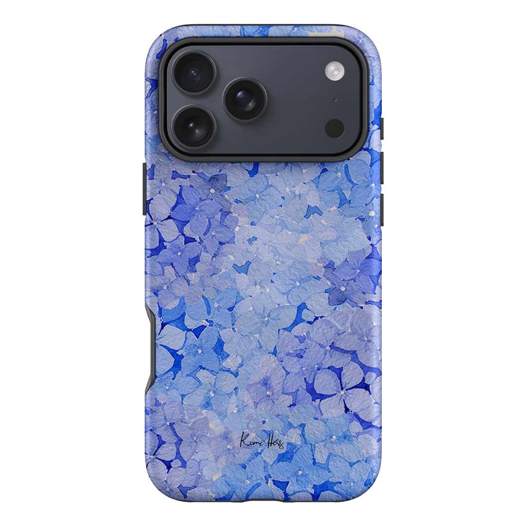 Hydrangea Blue Printed Phone Cases iPhone 17 Pro Max / Armoured by Kerrie Hess - The Dairy