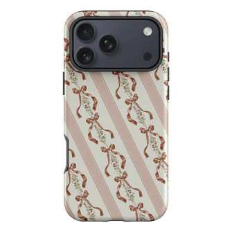 Bow Stripe Printed Phone Cases iPhone 17 Pro Max / Armoured by Veronica Tucker - The Dairy