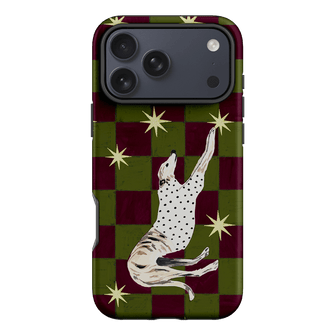 Check Greyhound Green Printed Phone Cases iPhone 17 Pro Max / Armoured by Lisa Hu - The Dairy