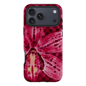 Check Orchid Printed Phone Cases iPhone 17 Pro Max / Armoured by Sally Hungerford - The Dairy