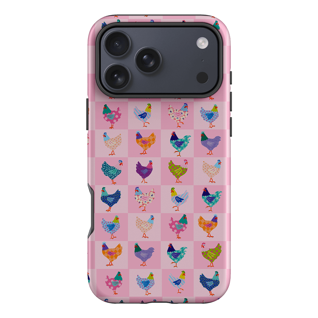 Checkered Chickens Printed Phone Cases iPhone 17 Pro Max / Armoured by Kayla Henley - The Dairy