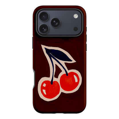 Cherries Printed Phone Cases iPhone 17 Pro Max / Armoured by Studio Bon - The Dairy