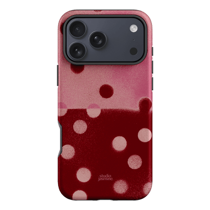 Cherry Polka Dot Printed Phone Cases iPhone 17 Pro Max / Armoured by Jasmine Dowling - The Dairy