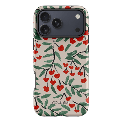 Cherry Love Printed Phone Cases iPhone 17 Pro Max / Armoured by Phthalo Ruth - The Dairy