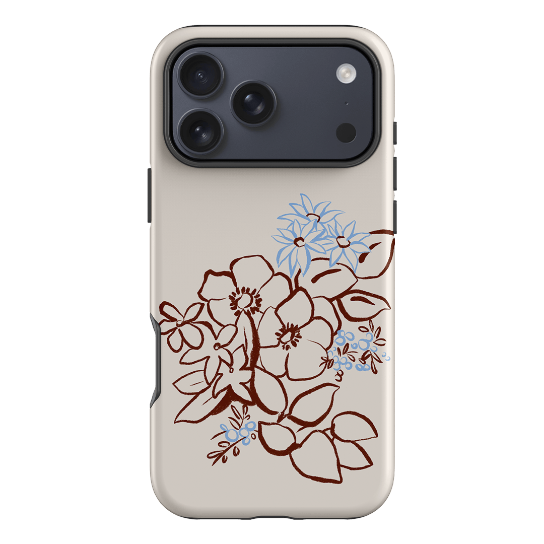 Cream Posy Printed Phone Cases iPhone 17 Pro Max / Armoured by Typoflora - The Dairy