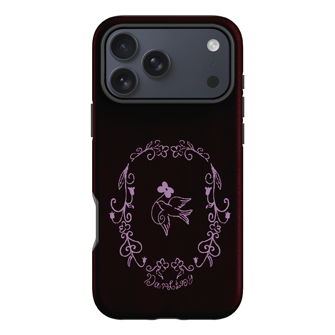Darling Burgundy Printed Phone Cases by The Dairy - The Dairy