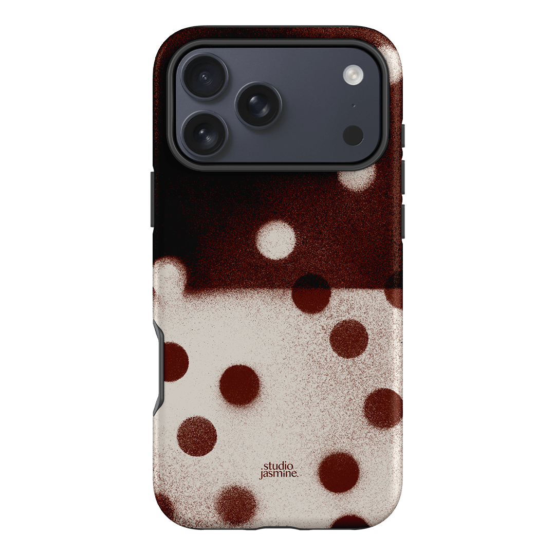 Espresso Polka Dot Printed Phone Cases iPhone 17 Pro Max / Armoured by Jasmine Dowling - The Dairy