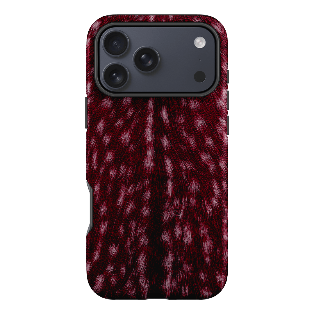Fawn Burgundy Printed Phone Cases iPhone 17 Pro Max / Armoured by The Dairy - The Dairy