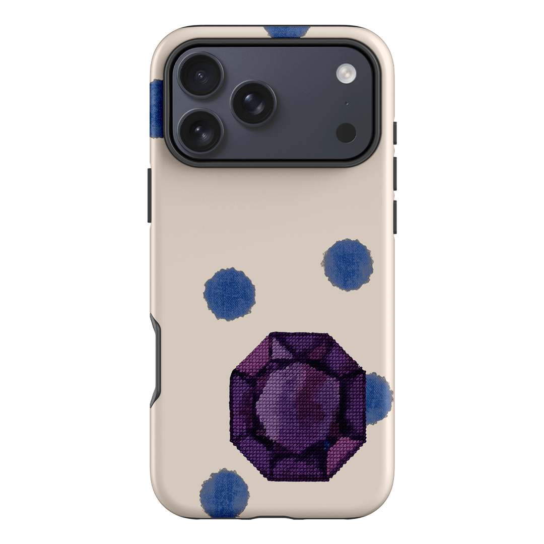 February Amethyst Printed Phone Cases iPhone 17 Pro Max / Armoured by Joiana - The Dairy