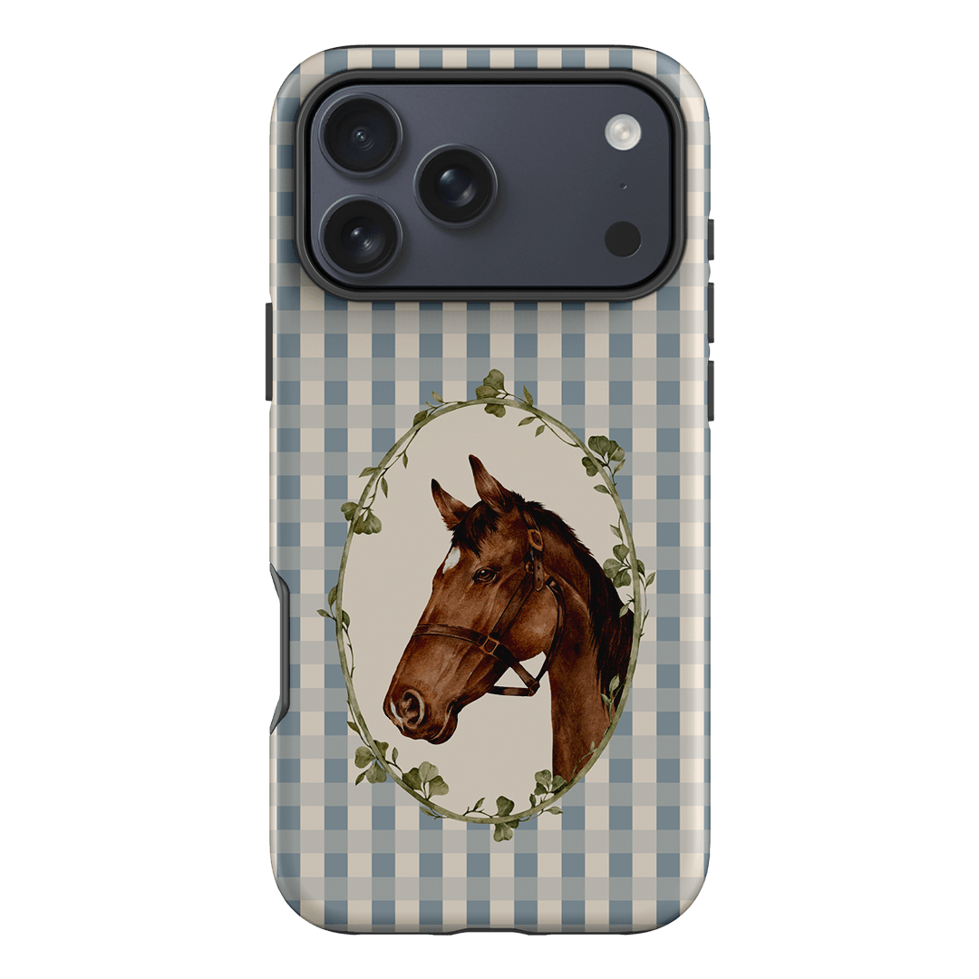 Gingham Horse Printed Phone Cases iPhone 17 Pro Max / Armoured by Kasiags Art - The Dairy