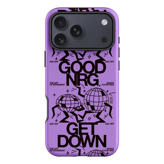Good Energy in Purple Printed Phone Cases iPhone 17 Pro Max / Armoured by After Hours - The Dairy