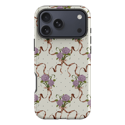 Hydrangea Ribbon Printed Phone Cases iPhone 17 Pro Max / Armoured by Veronica Tucker - The Dairy