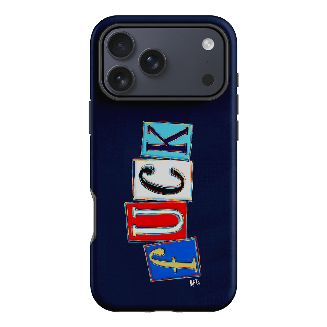 Lil Fcks Blue Printed Phone Cases iPhone 17 Pro Max / Armoured by Margarbs Art - The Dairy