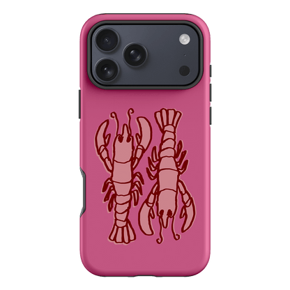 Lobster Love Pink Printed Phone Cases iPhone 17 Pro Max / Armoured by The Dairy - The Dairy