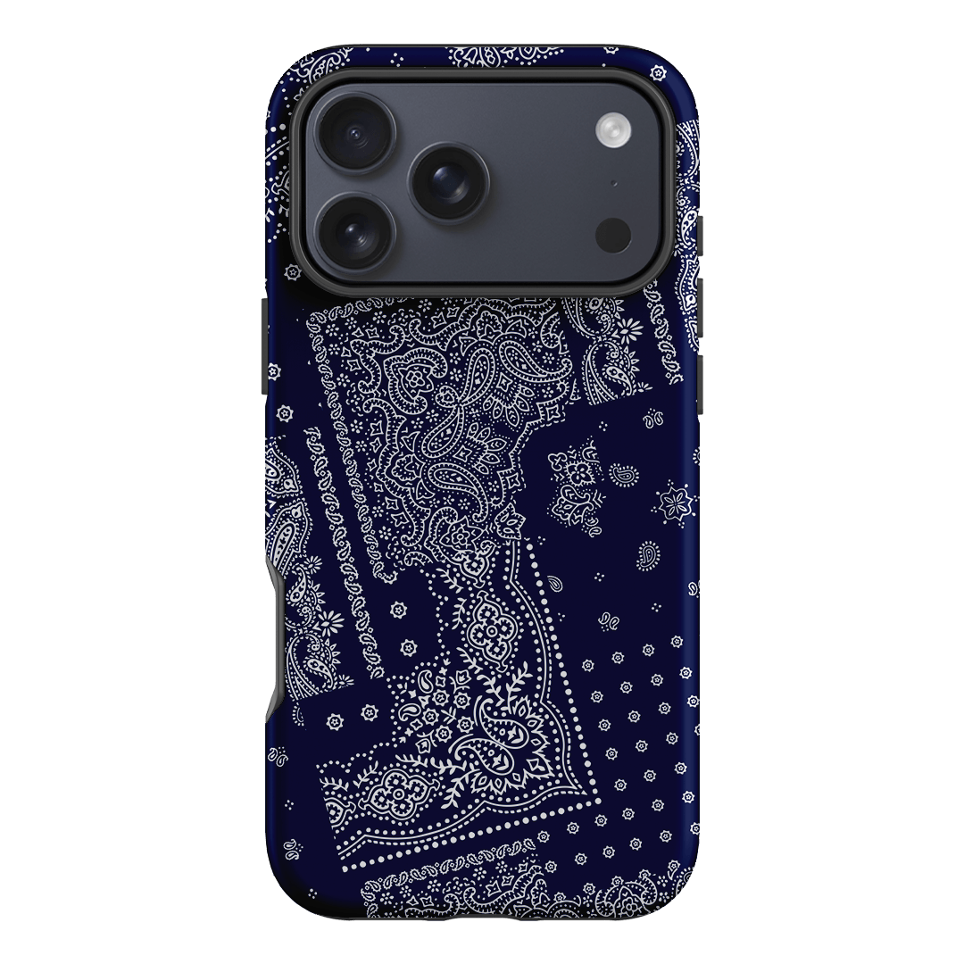 Paisley Indigo Printed Phone Cases iPhone 17 Pro Max / Armoured by The Dairy - The Dairy