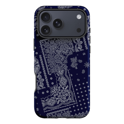 Paisley Indigo Printed Phone Cases iPhone 17 Pro Max / Armoured by The Dairy - The Dairy