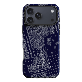 Paisley Indigo Printed Phone Cases iPhone 17 Pro Max / Armoured by The Dairy - The Dairy