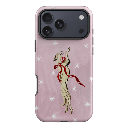 Pink Bow Hound Printed Phone Cases iPhone 17 Pro Max / Armoured by Lisa Hu - The Dairy