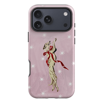 Pink Bow Hound Printed Phone Cases iPhone 17 Pro Max / Armoured by Lisa Hu - The Dairy
