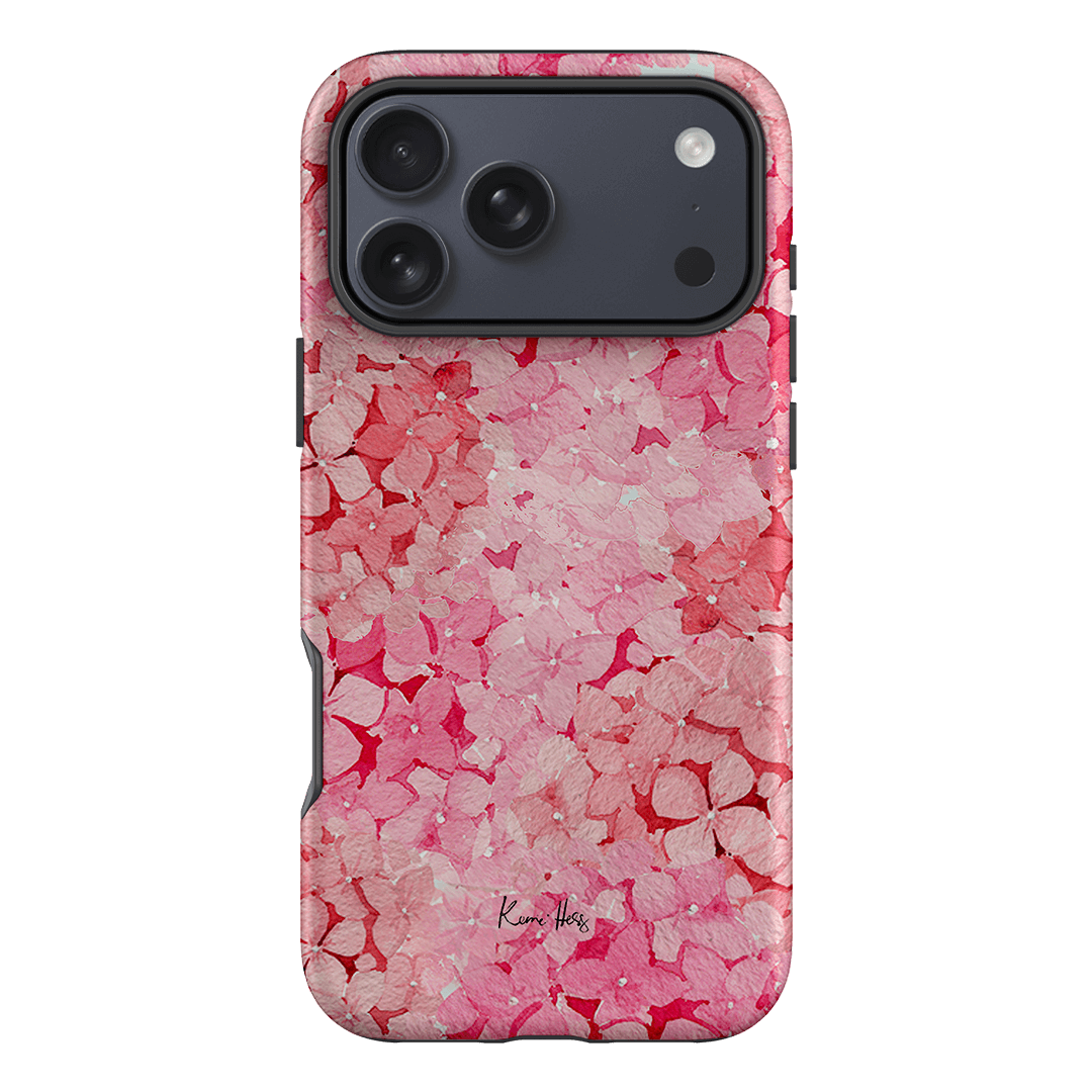 Hydrangea Pink Printed Phone Cases iPhone 17 Pro Max / Armoured by Kerrie Hess - The Dairy