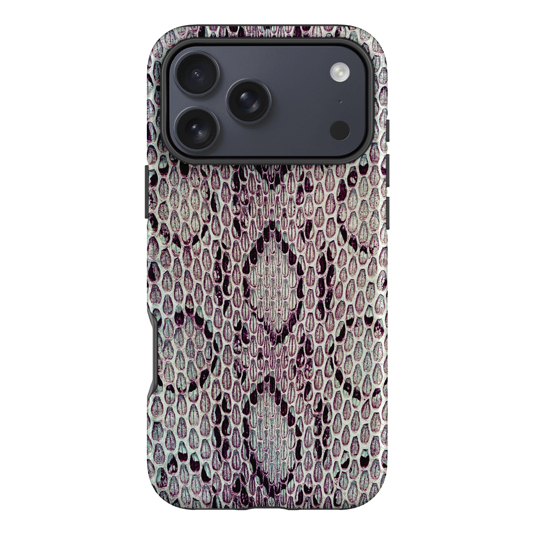 Plum Python Printed Phone Cases iPhone 17 Pro Max / Armoured by The Dairy - The Dairy