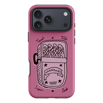 Sardine Social Pink Printed Phone Cases iPhone 17 Pro Max / Armoured by The Dairy - The Dairy