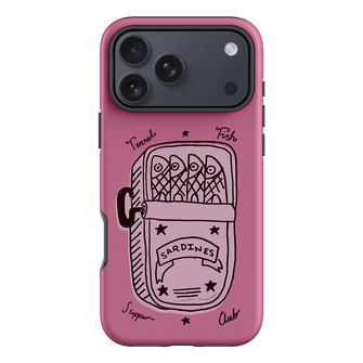 Sardine Social Pink Printed Phone Cases iPhone 17 Pro Max / Armoured by The Dairy - The Dairy